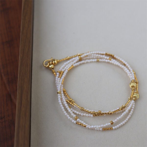 详情图片_19 Multi-strand Natural Freshwater Pearl Choker Necklace