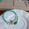 Natural Turquoise Freshwater Pearl Necklace
