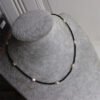 Natural Freshwater Pearl Black Crystal Choker Necklace
