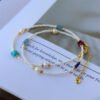 Natural Freshwater Pearl Gemstone Crystal Choker Necklace