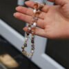 Natural Pearl Natural Stone Necklace Bracelet Jewelry Set