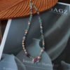 Natural Icy Amethyst Baroque Freshwater Pearl Pendant Necklace