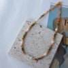 Natural Stone Baroque Freshwater Pearl Necklace